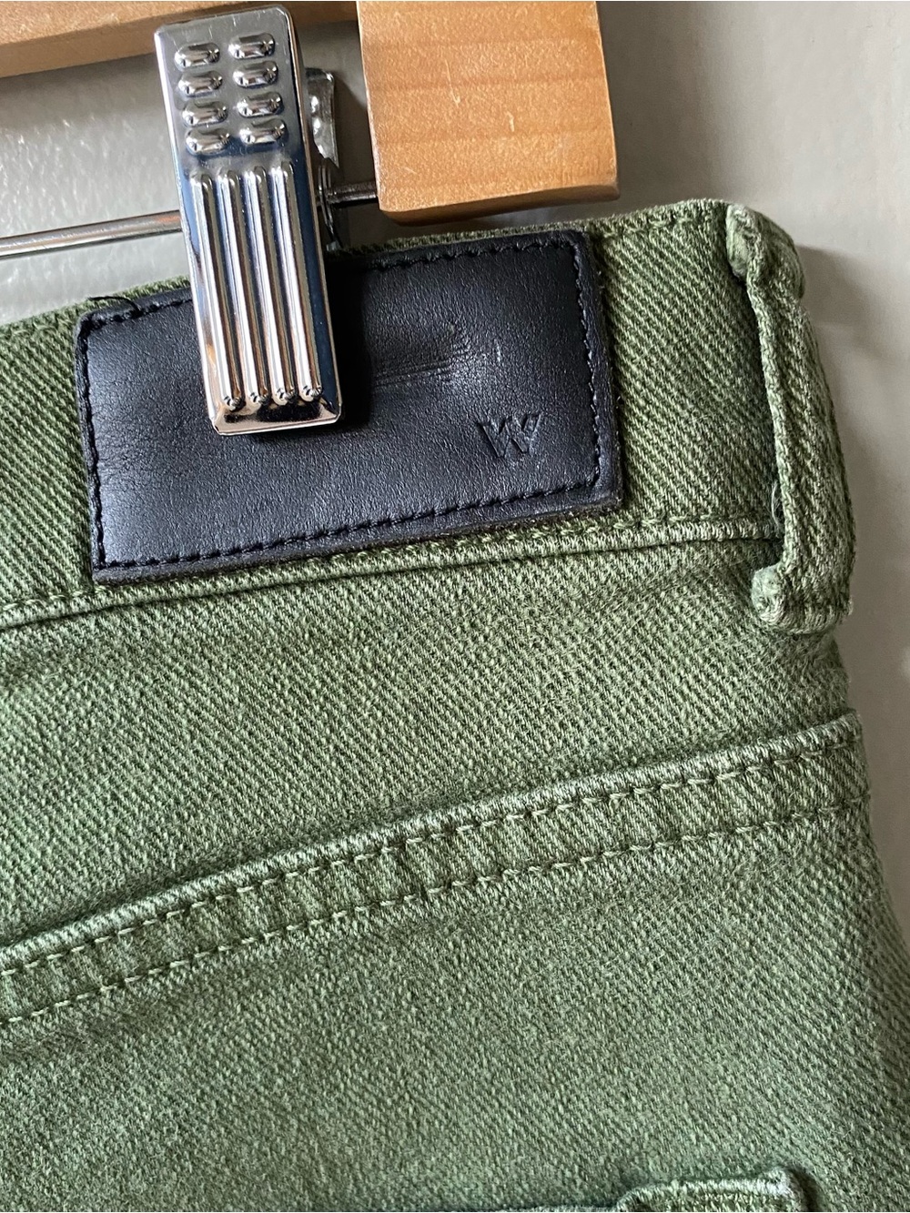 Whistles Olive Green Barrel Jeans - Picture 5 of 7